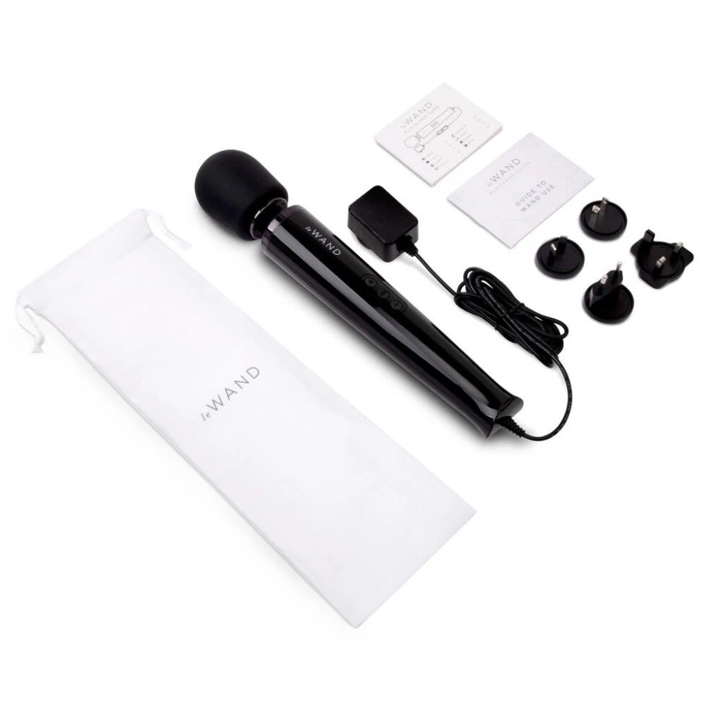 Le Wand Powerful Petite Plug İn Vibrating Massager Masaj Aleti Vibrator Black