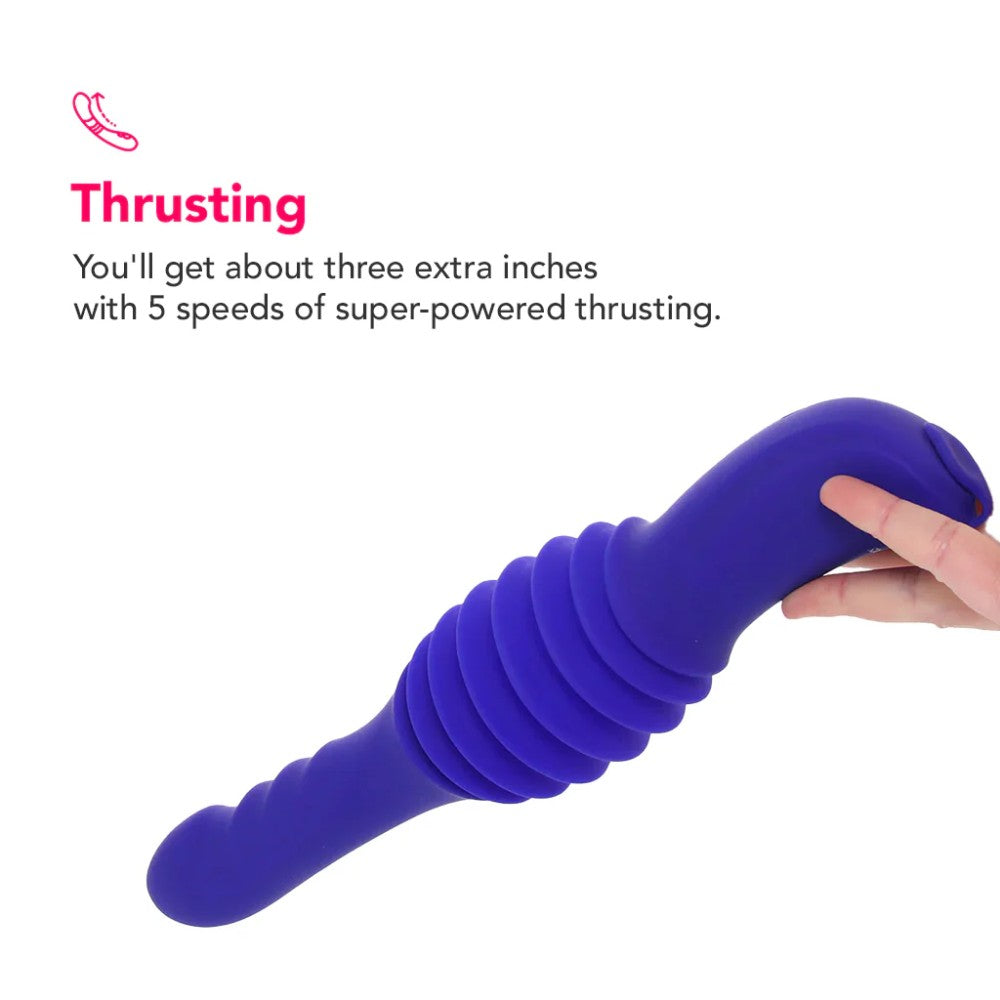 Calexotics Overdrive Ridged Thruster Sex Machine Uzaktan Kumandalı İleri Geri Hareketli Seks Makinesi Vibratör