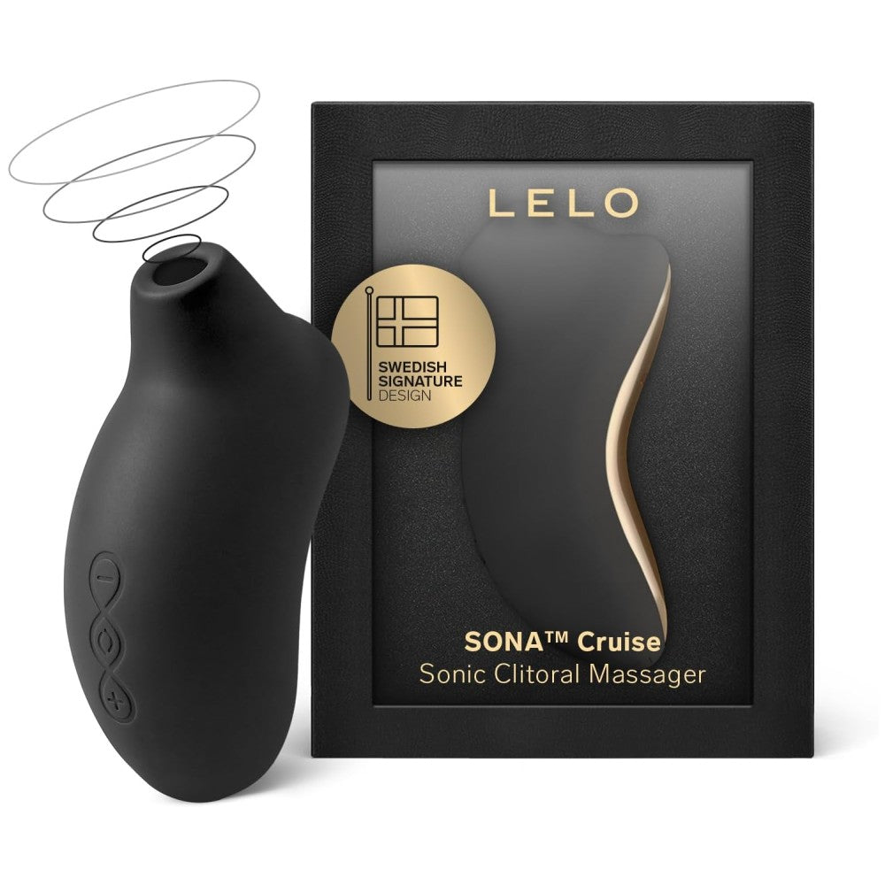 Lelo Sona Cruise Sonic Clitoral Massager Emiş Güçlü Vibrator Black