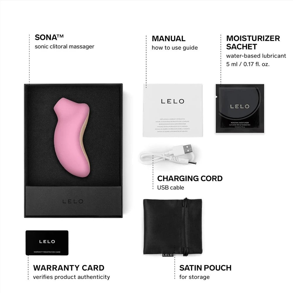 Lelo Sona Cruise Sonic Clitoral Massager Emiş Güçlü Vibrator Pink