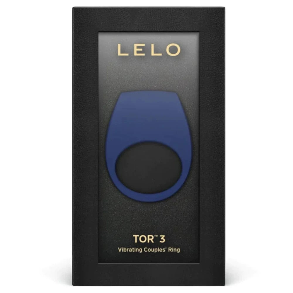 Lelo Tor 3 Vibrating Couples Ring Telefon Kontrollü Penis Halkası Base Blue