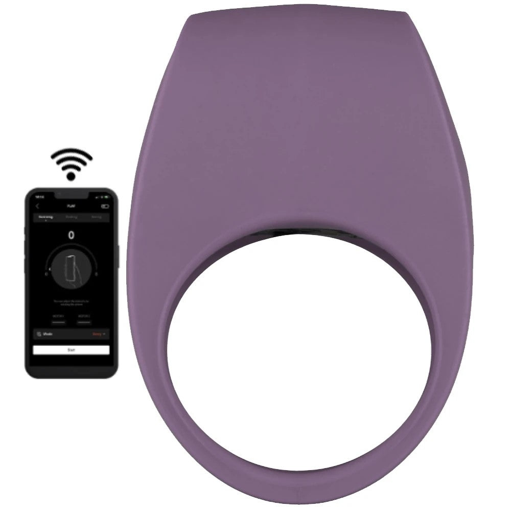 Lelo Tor 3 Vibrating Couples Ring Telefon Kontrollü Penis Halkası Violet Dusk