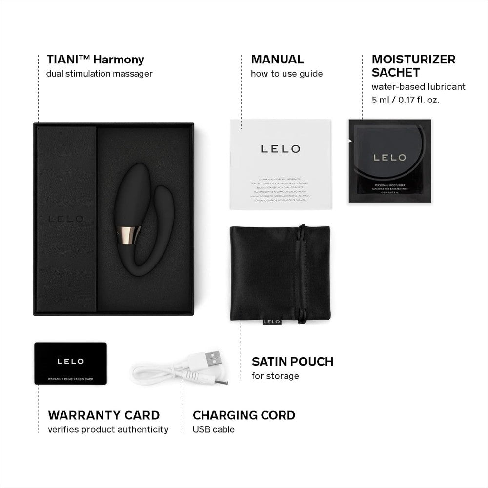 Lelo Tiani Harmony Dual Action Couples Massager Telefon Kontrollü Vibrator Black