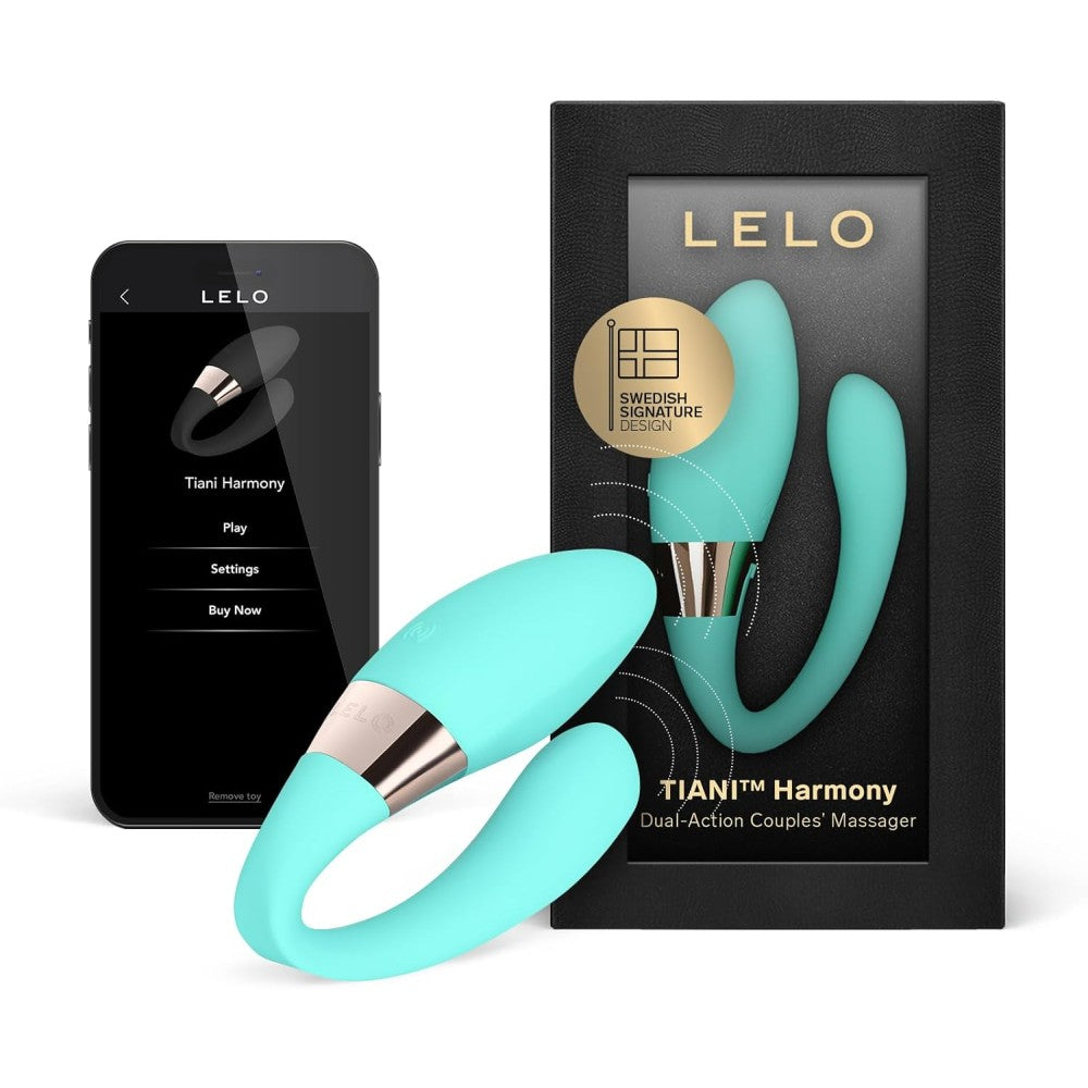 Lelo Tiani Harmony Dual Action Couples Massager Telefon Kontrollü Vibrator Aqua