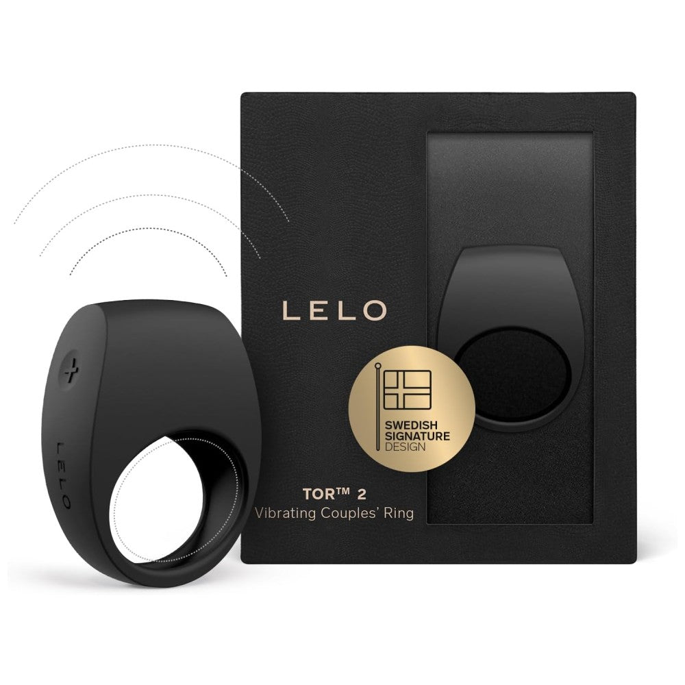 Lelo Tor 2 Vibrating Couples Ring Penis Halkası Black