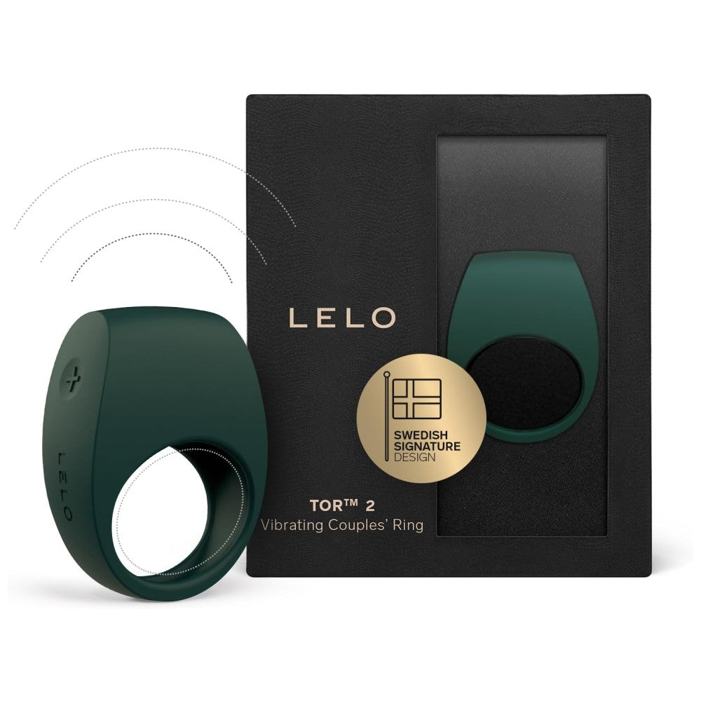Lelo Tor 2 Vibrating Couples Ring Penis Halkası Dark Green