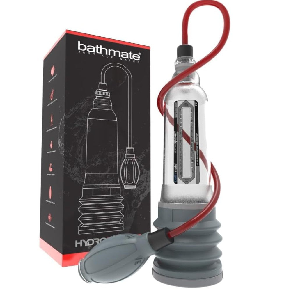 Orijinal Bathmate Hydro Xtreme 9 Penis Pump Sulu Penis Pompası Clear