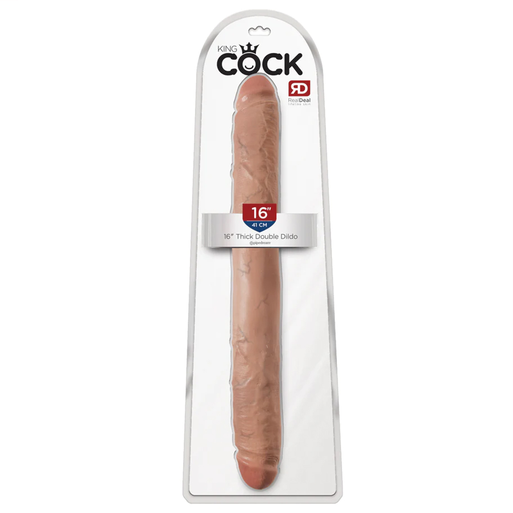 Pipedream King Cock 16 Thick Double Dildo Çift Taraflı Penis 44 cm