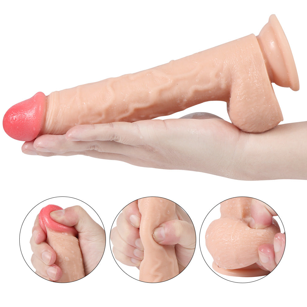 Shequ Jeff Swaying Hareketli Dönebilen 23 cm Realistik Vibratör SQ-T10013