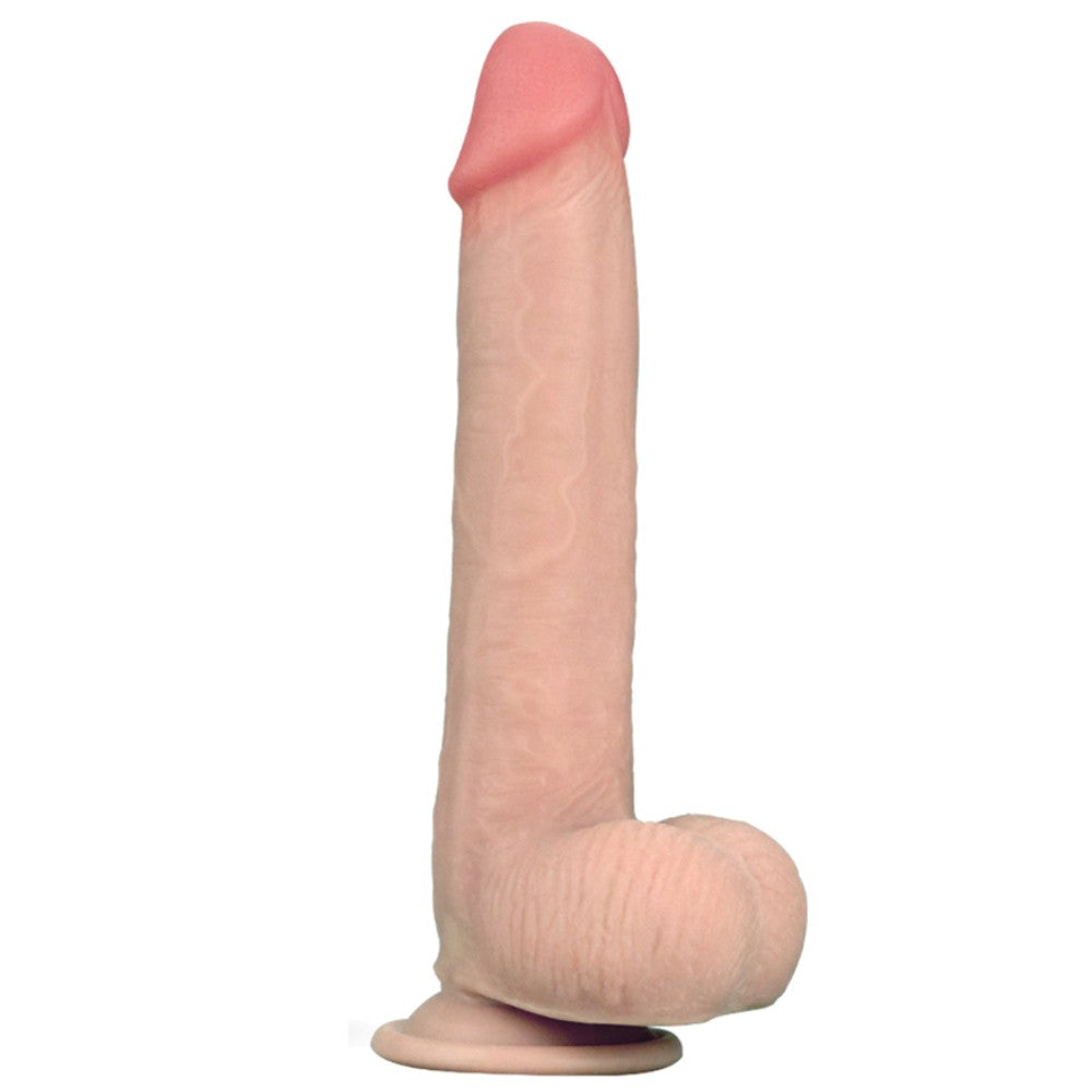 Lovetoy Sliding-Skin Dual Layered Hareketli Deri Dildo 23 Cm LV317003