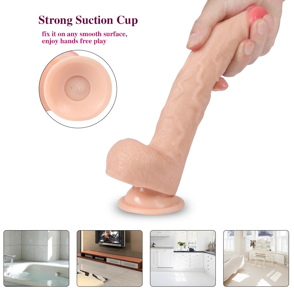 Shequ Jeff Swaying Hareketli Dönebilen 23 cm Realistik Vibratör SQ-T10013