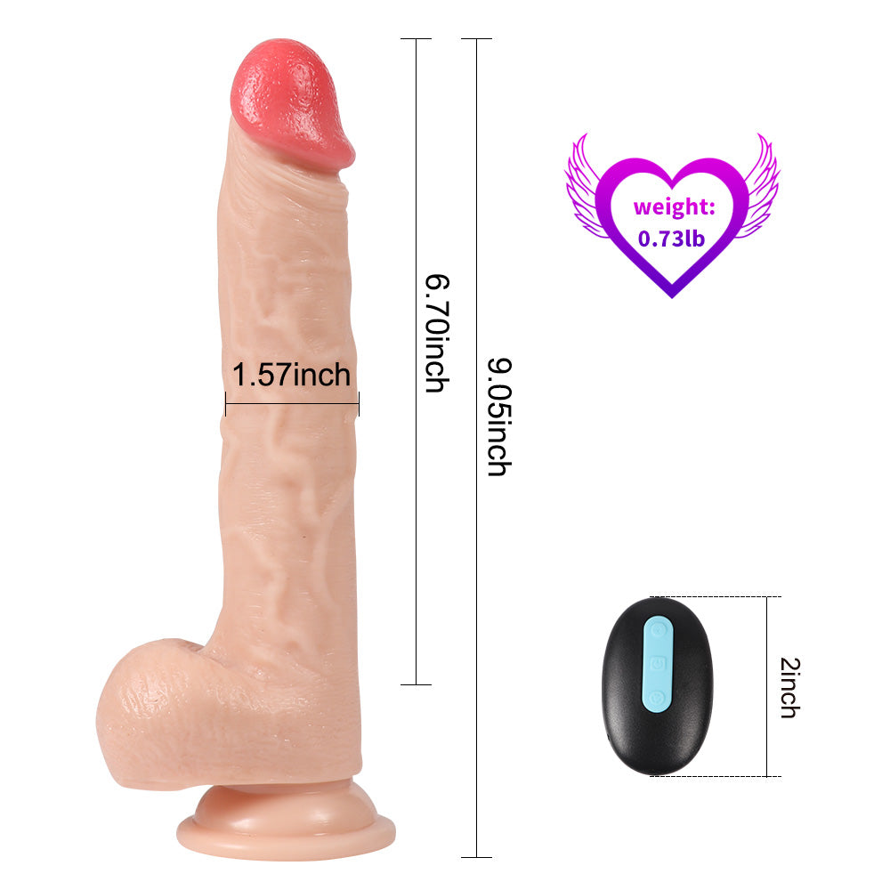 Shequ Jeff Swaying Hareketli Dönebilen 23 cm Realistik Vibratör SQ-T10013