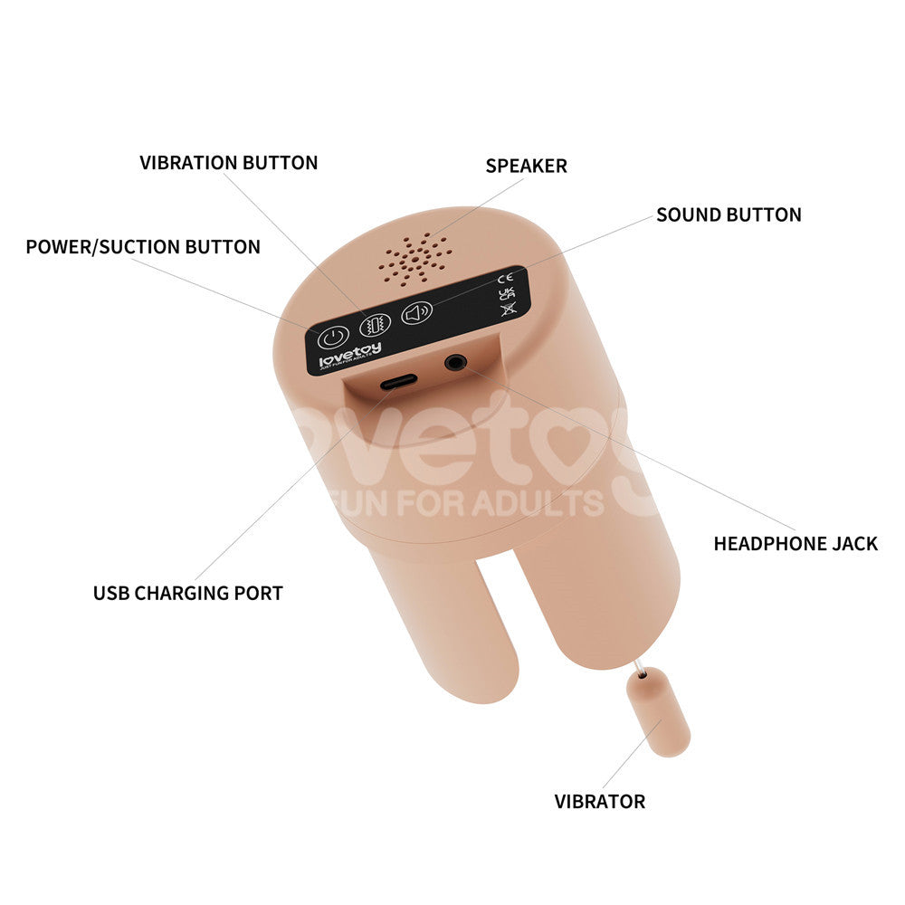 Lovetoy Streetgirl's Sensation Pulse (Flesh) Emiş Güçlü Realistik Kalça LV352201