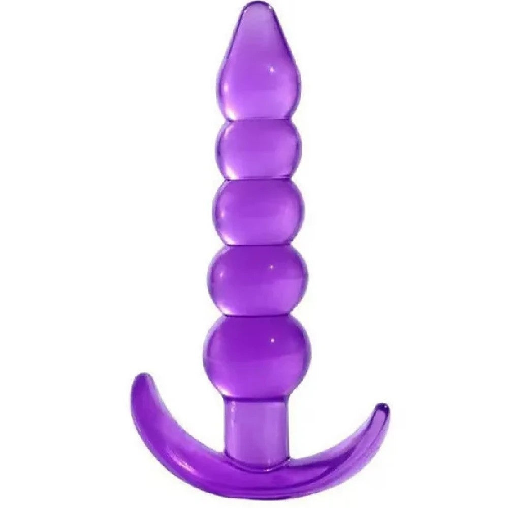 Anal Play Silicone Butt Beads Anal Training Purple