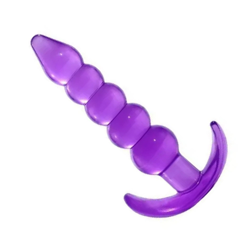 Anal Play Silicone Butt Beads Anal Training Purple