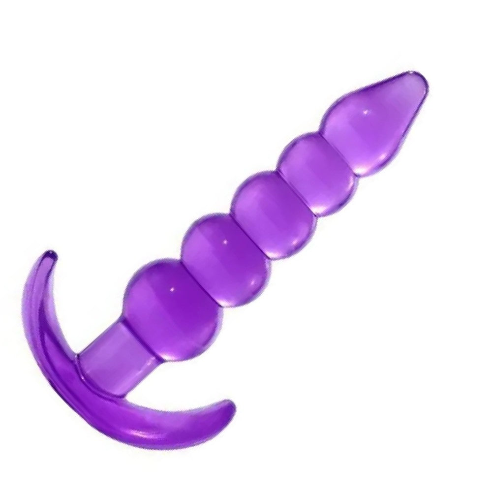 Anal Play Silicone Butt Beads Anal Training Purple