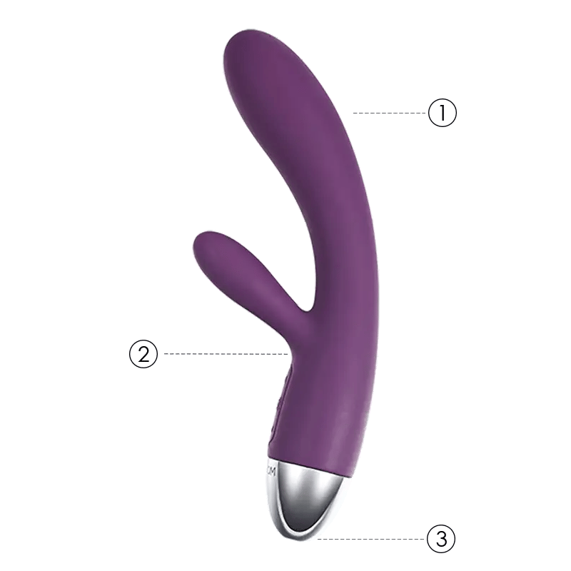 Svakom Alice Double Motor Rabbit Vibrator Violet