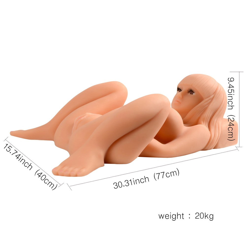 Xise Angena Silikon Full Vücut Pozisyon Reall Doll Vajina Masturbator XS-MA20003