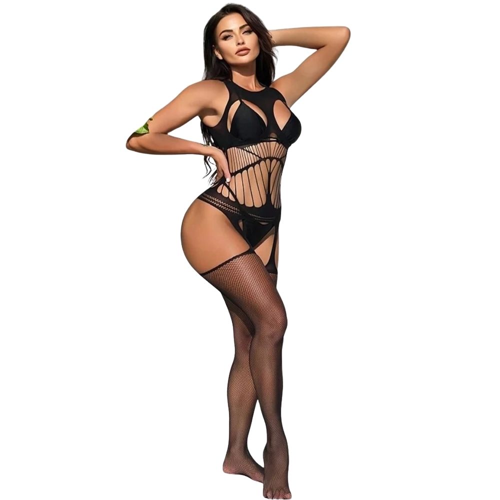 Fantasy Wear Jartiyer Detaylı Esnek Vücut Çorabı