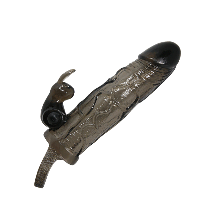 Baile Brave Man Penis Extension Klitoris Uyarıcılı Titreşimli Penis Kılıfı BI-026225-1