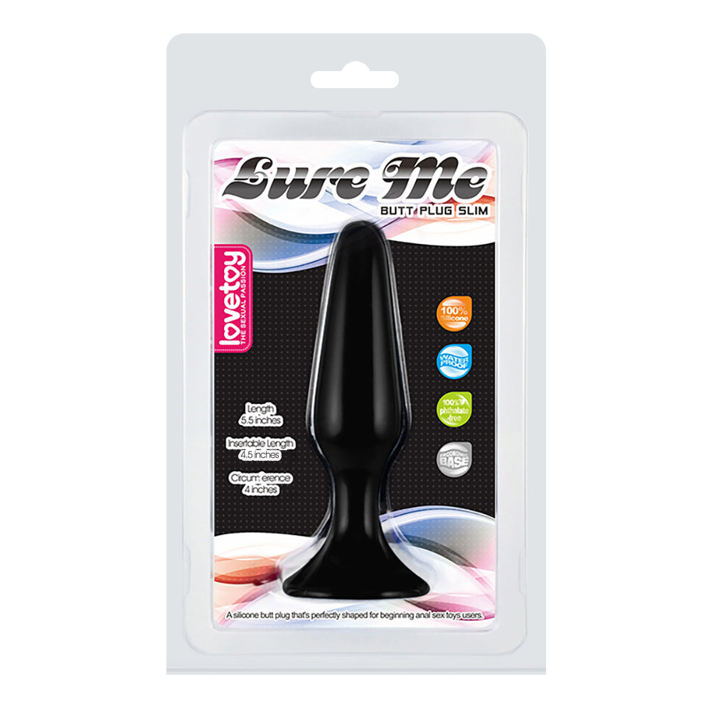 Lovetoy Lure Me Silicone Anal Plug Large BK18L