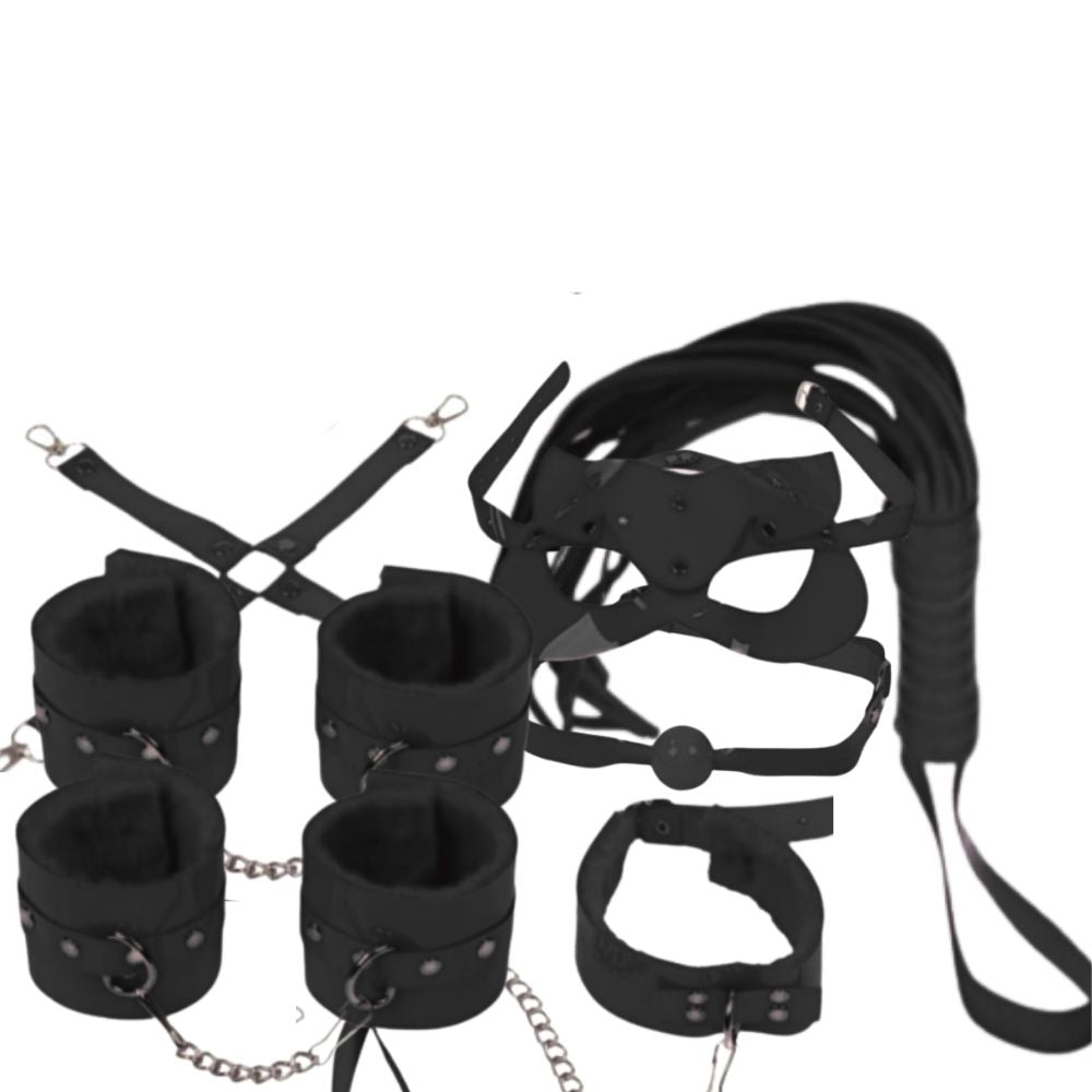 The Fetish Fantasy Series 7 Parça Policarbon Fetish Set Black