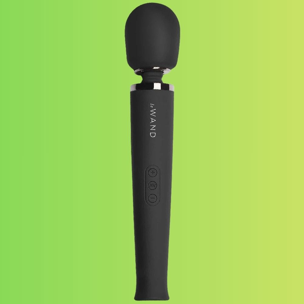 Le Wand Rechargeable Body Massager Masaj Wand Vibrator Black