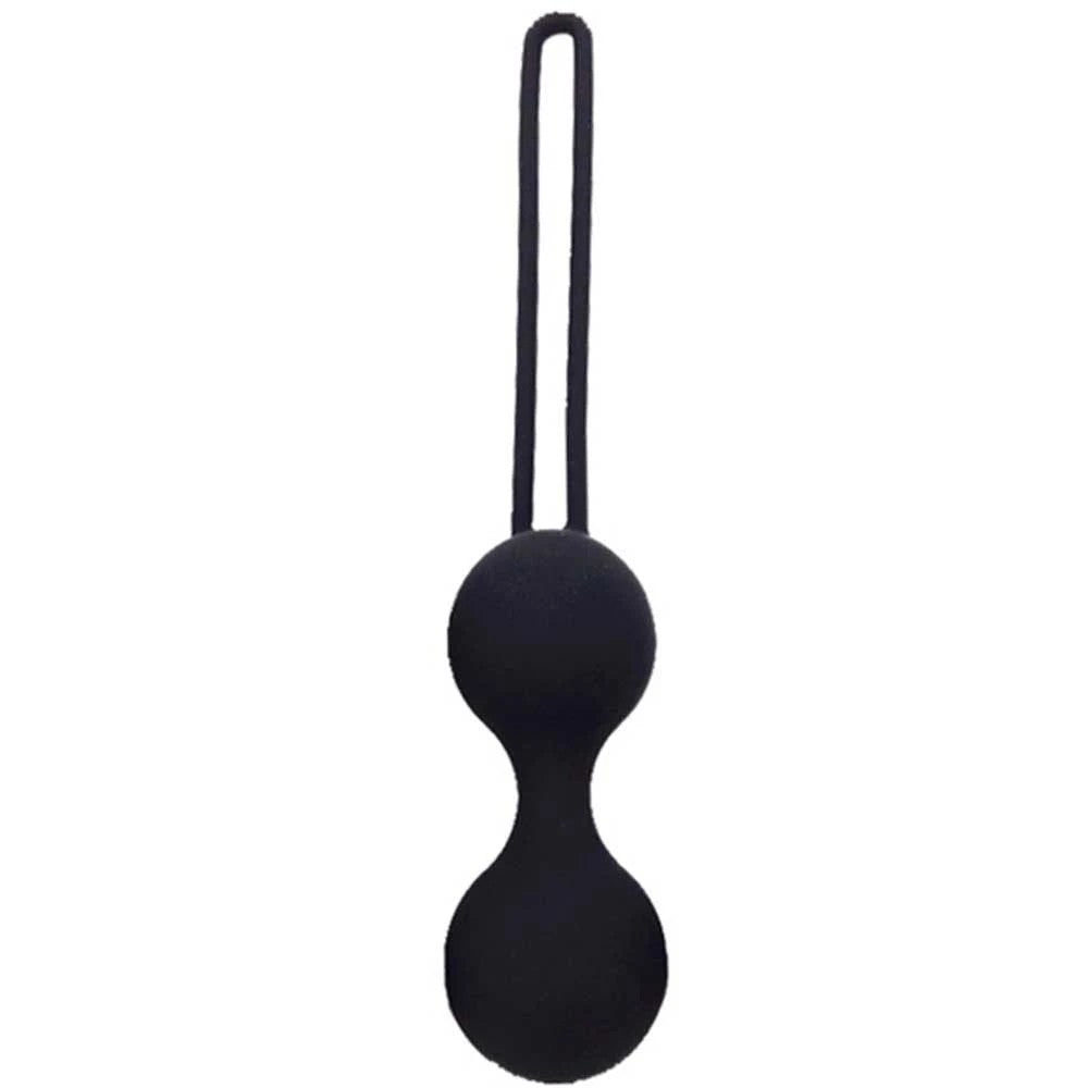 Kegel Benwa Ball Medikal Silikon Metal Jiggle Kegel Top Black