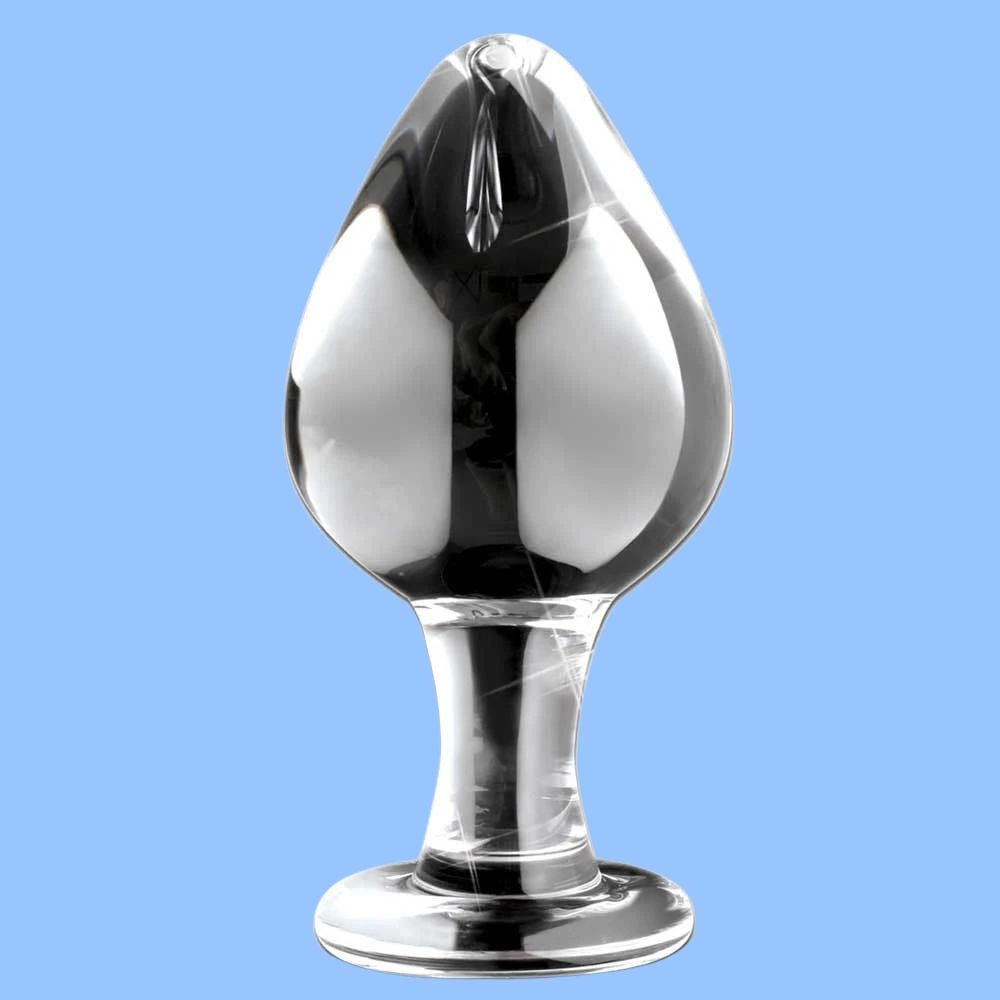 ToyJoy Glass Worxx Brilliant Star Anal Plug Cam Dildo