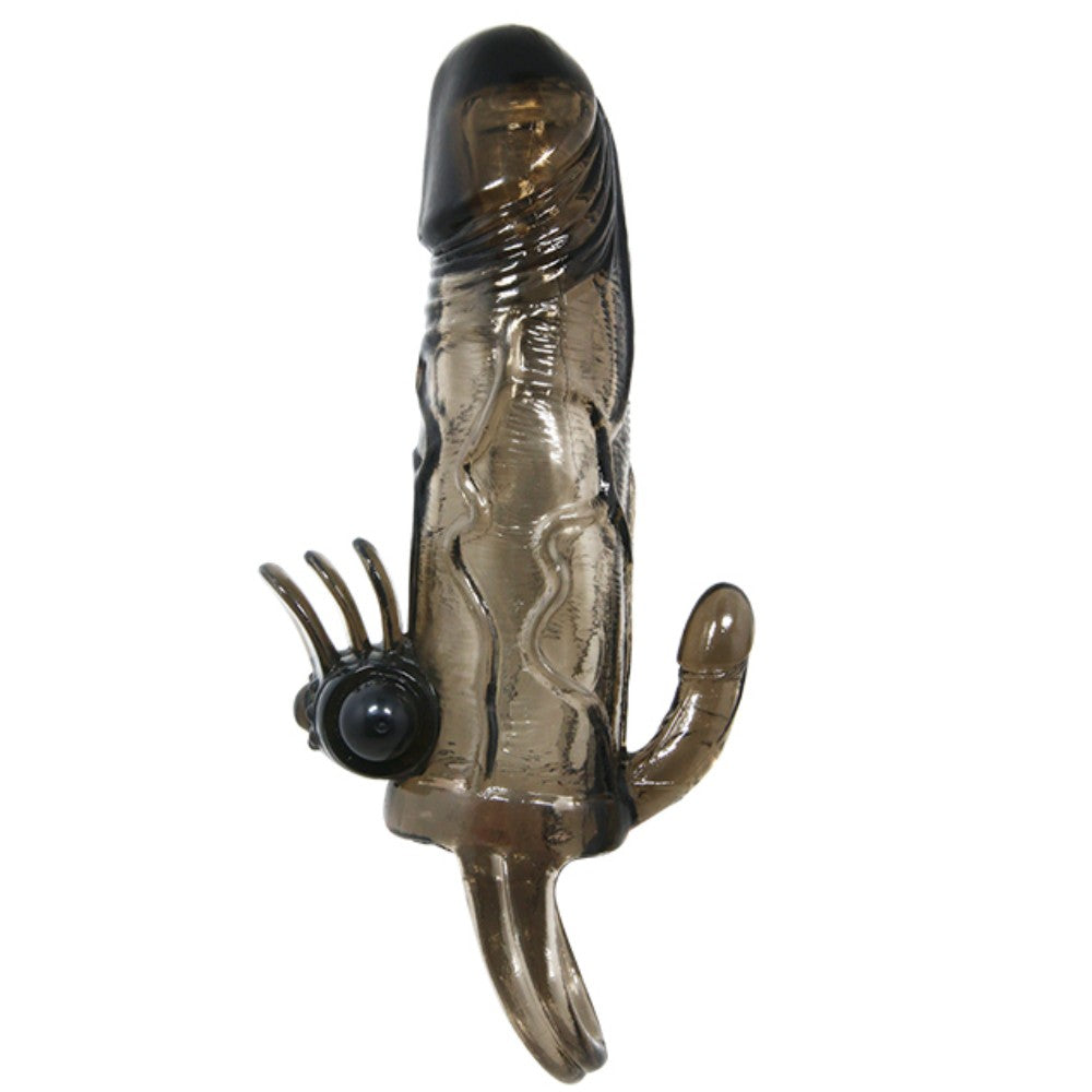 Baile Brave Man Penis Sleeve Klitoral ve Anal Uyarıcılı Titreşimli Penis Kılıfı BI-026223A-1