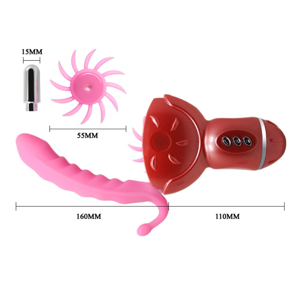 Baile Rolling Fun Vajinal ve Oral Hareketli Vibratör BI-014100-1
