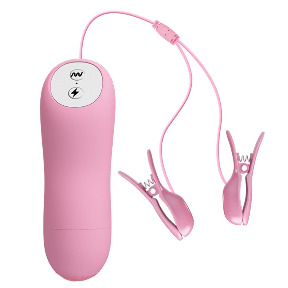 Baile Titreşimli Elektro Şoklu Meme Ucu Vibratörü Pembe BI-014648