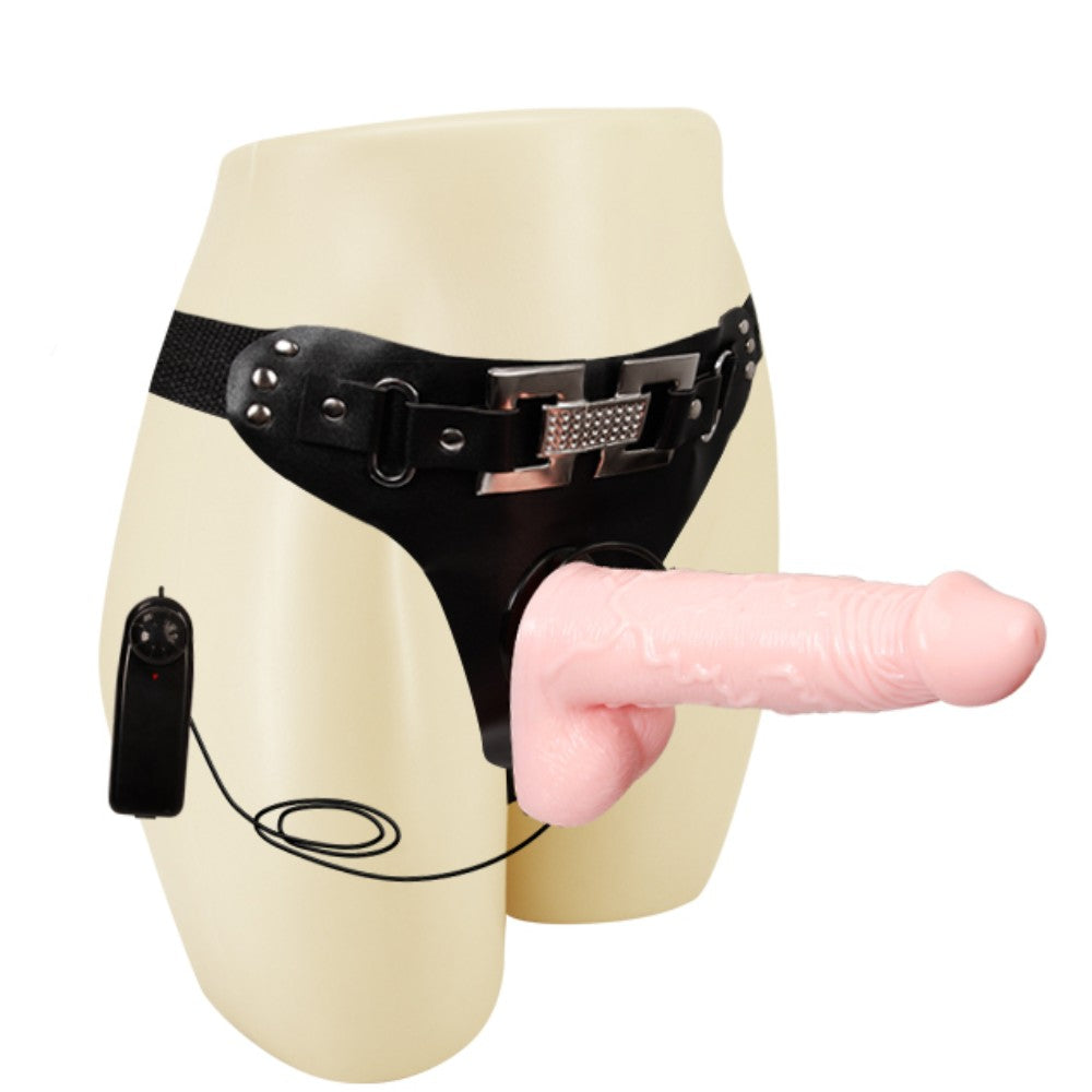 Baile Ultra Passionate Harness Kemerli Titreşimli Realistik Penis BI-022036