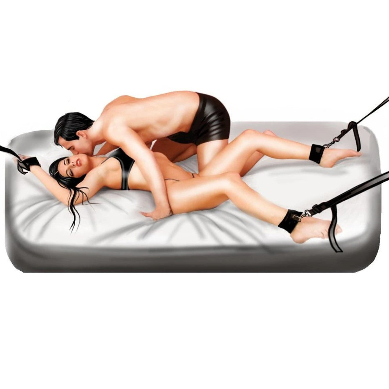 Fetish Fantasy Black Passion Bondage Kit Yatak Başı Bağlama Seti