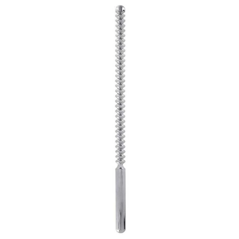 Steel Power Tools Ribbed Urethral Dipstick Sounder Penis Plug 6 mm