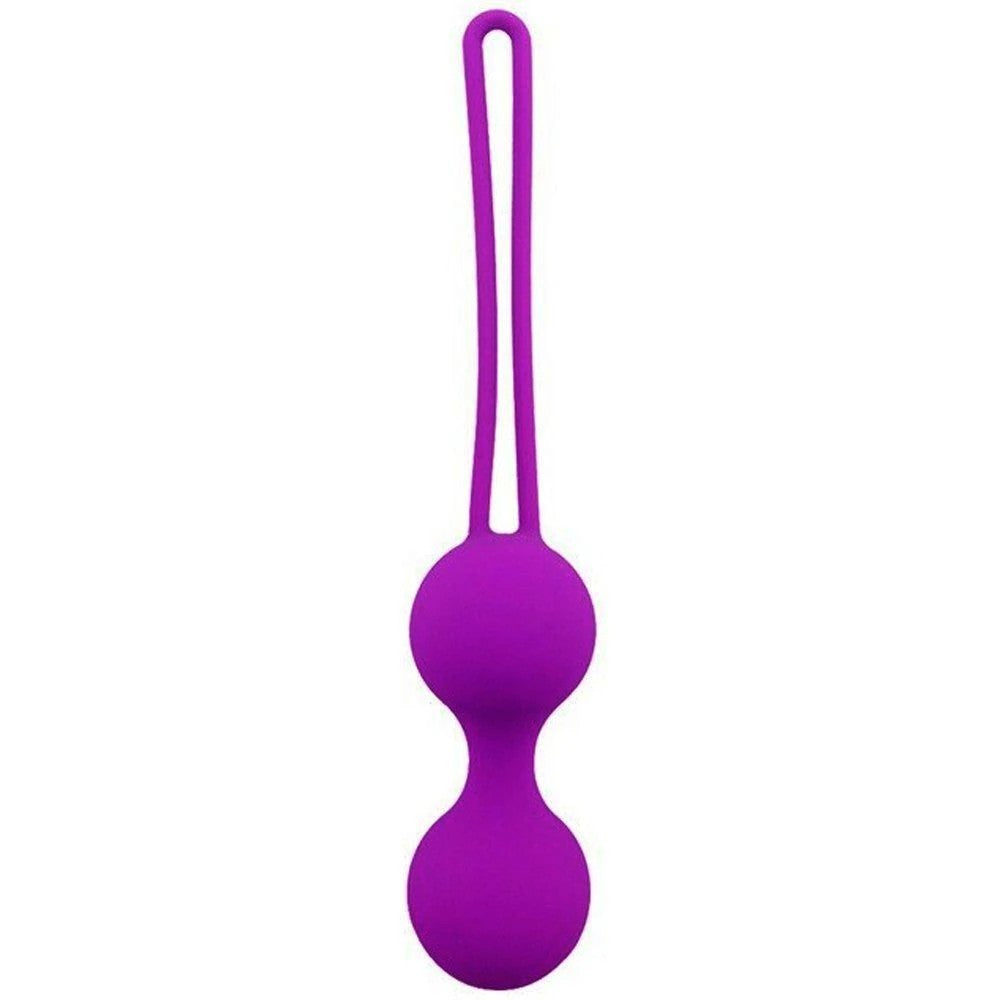 Kegel Benwa Ball Medikal Silikon Metal Jiggle Kegel Top Dark Purple