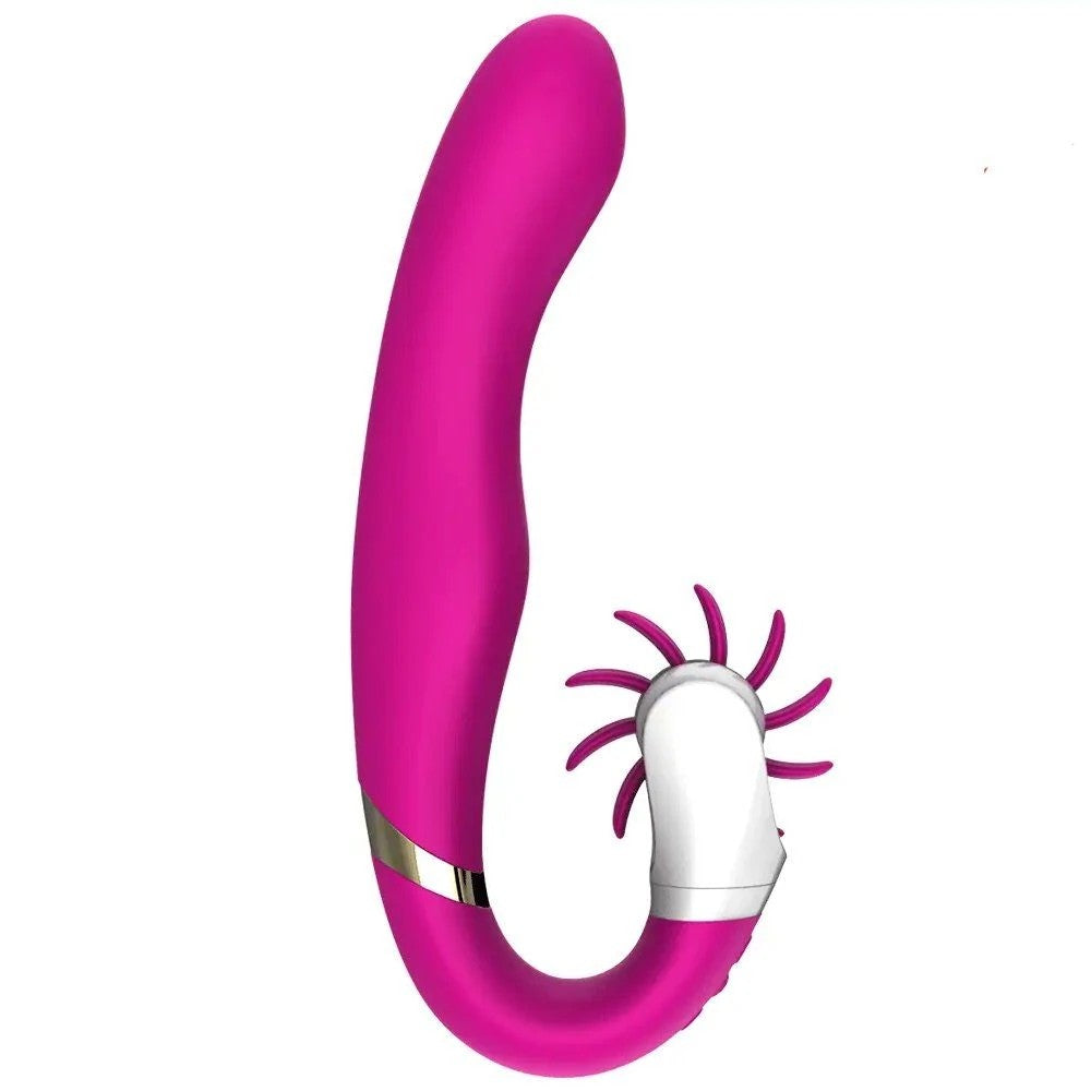 Dave 2 Hareketli Isıtmalı Tongue G-Spot Vibrator Purple