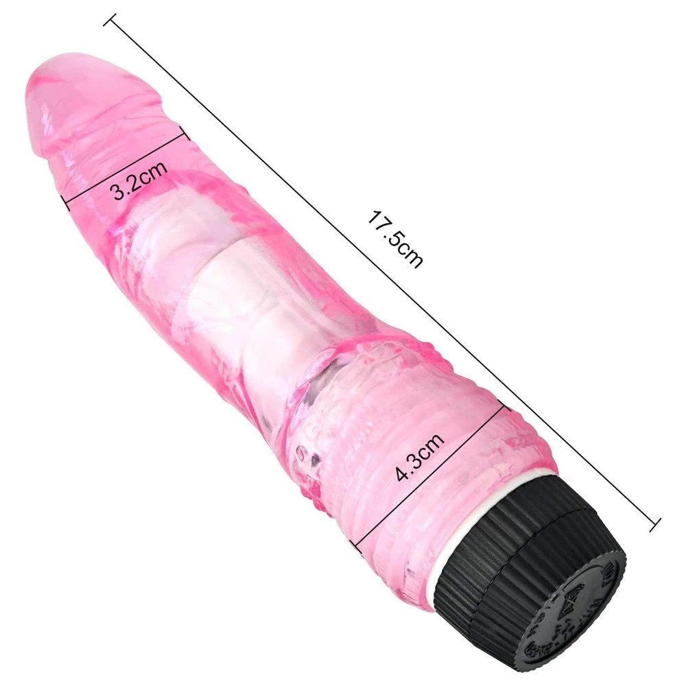 Jellies Dildo Vibes Multispeed Vibrator Titreşimli Penis Pink