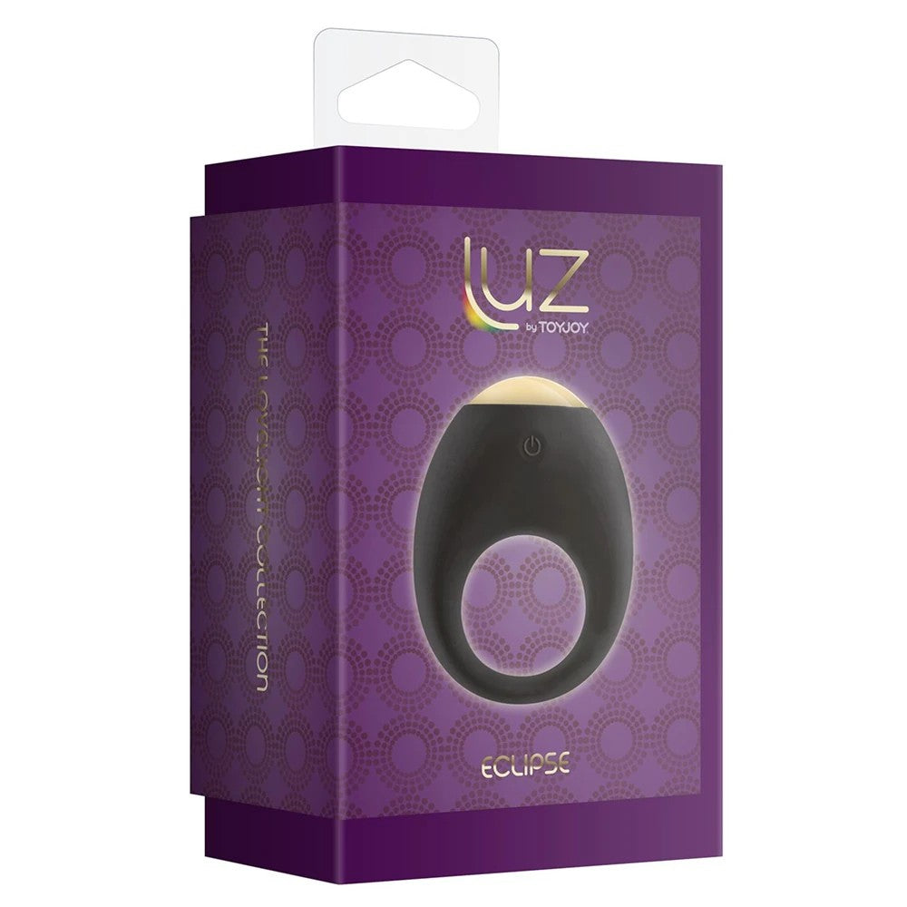 ToyJoy Luz Eclipse Vibrating Cock Ring Titreşimli Penis Halkası Black
