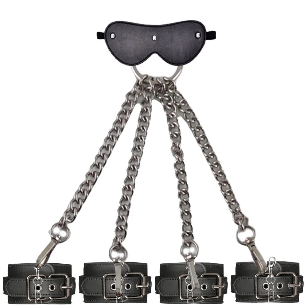 Fetish Fantasy Series El-Ayak Bağlamalı Pozisyon Seti Black