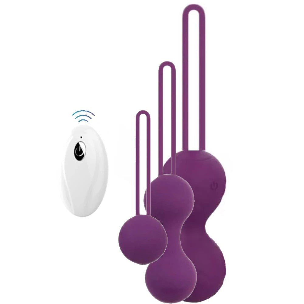 Love Tighten Balls Kegel Exercise Massager Egg Vibrator Purple