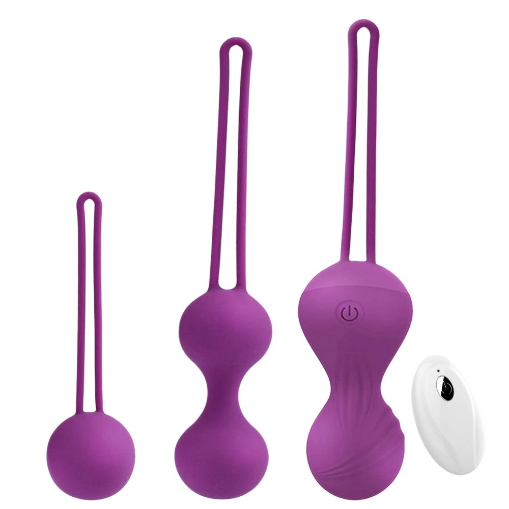 Love Tighten Balls Kegel Exercise Massager Egg Vibrator Purple