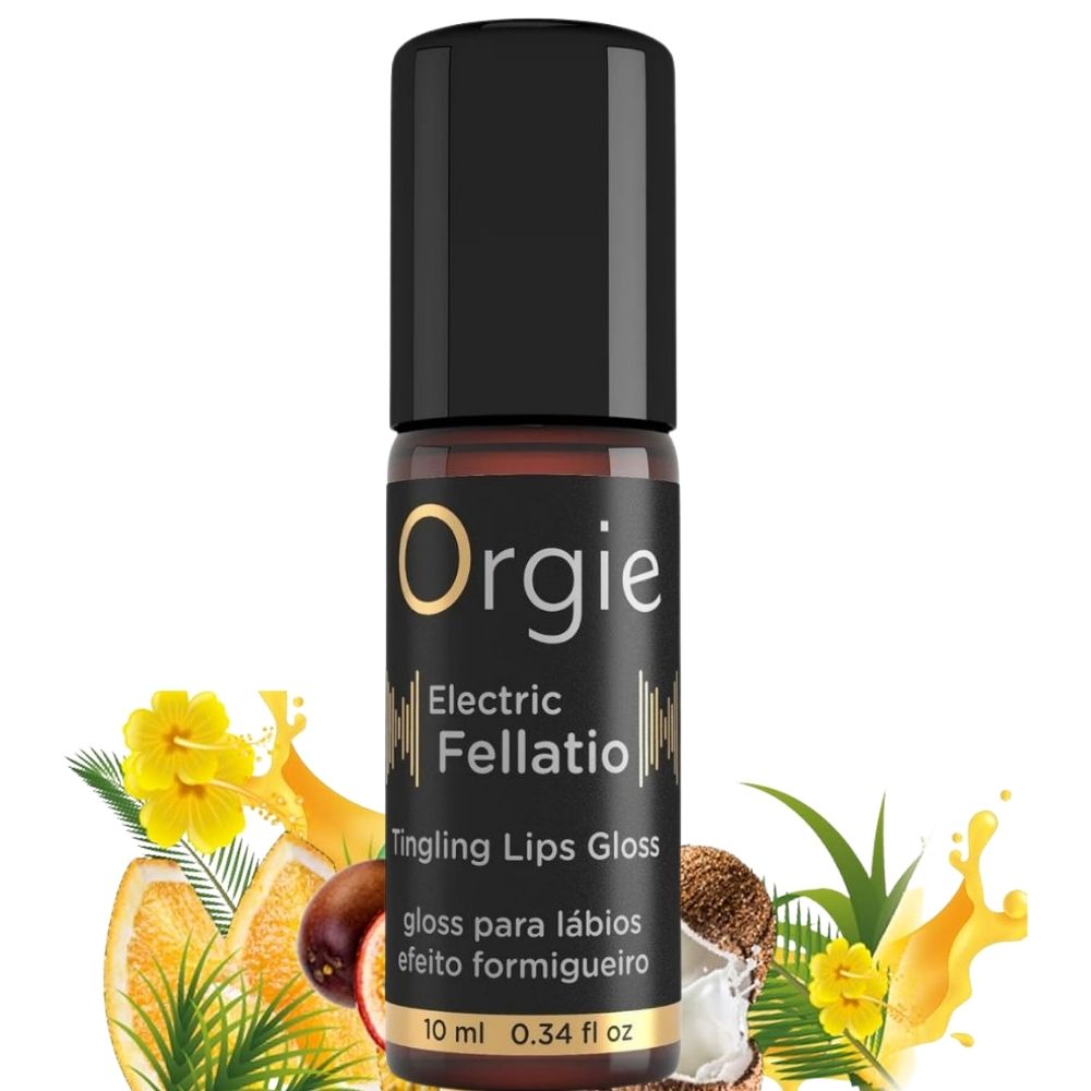 Orgie Electric Fellatio Lips Gloss Tingling Lip Oral Seks Jeli 10 ml.