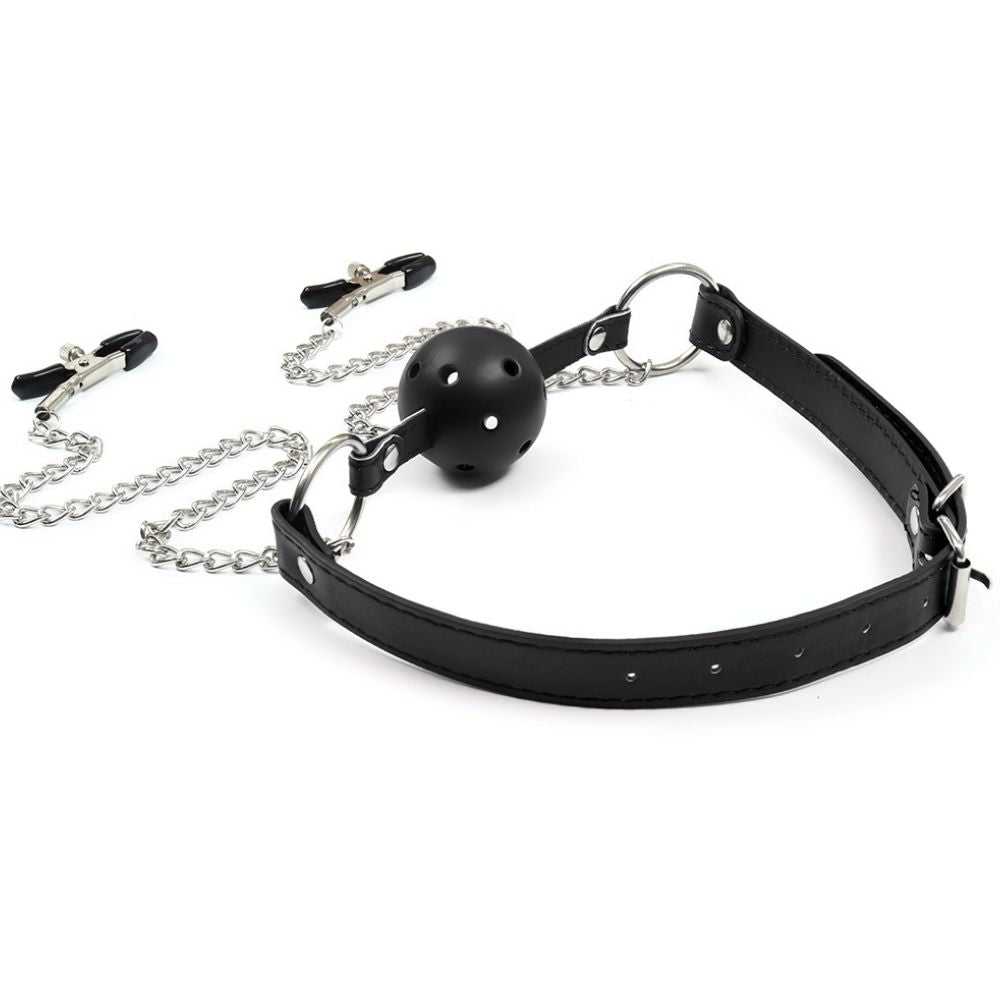 Fetish Fantasy Breathable Ball Gag Göğüs Klipsi