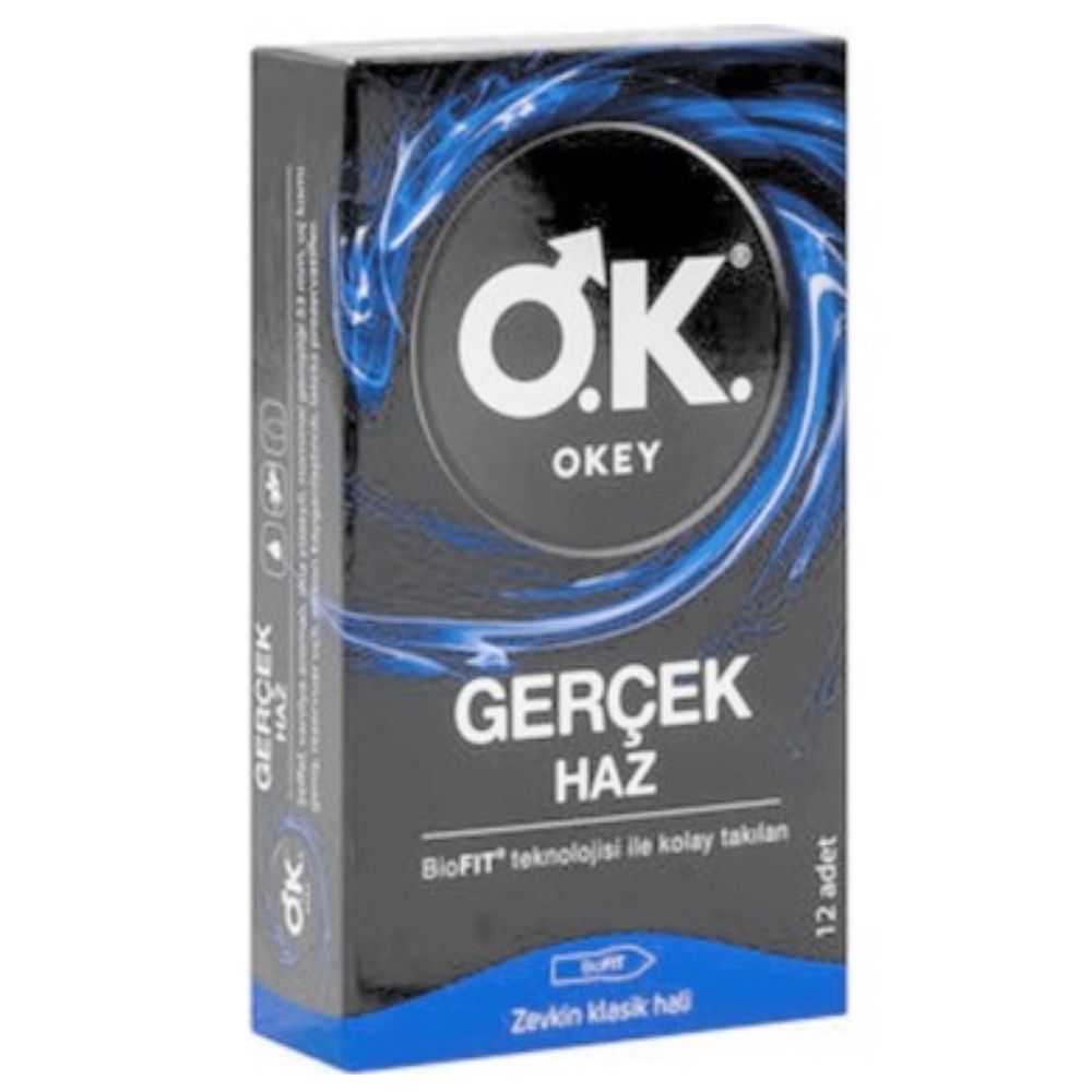 Okey Gerçek Haz 12'li Prezervatif Kondom