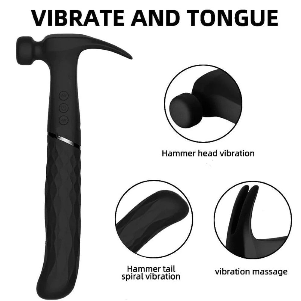 Hammer Love Ultra Güçlü Çekiç Vibratör Black