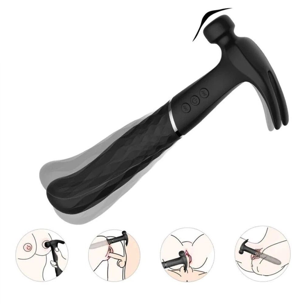 Hammer Love Ultra Güçlü Çekiç Vibratör Black