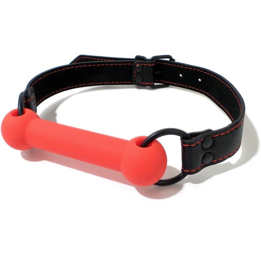 Fetish Bondage Silicone Horse Bit Gag Red