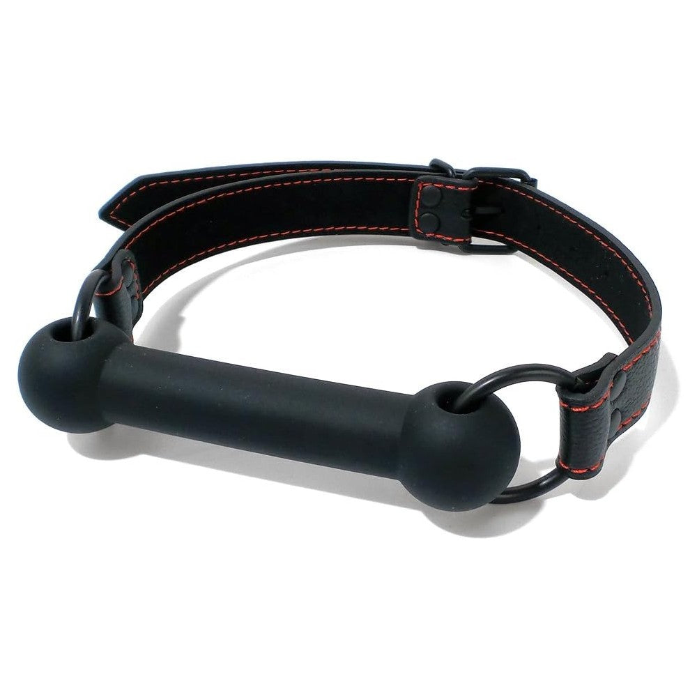 Fetish Bondage Silicone Horse Bit Gag Black