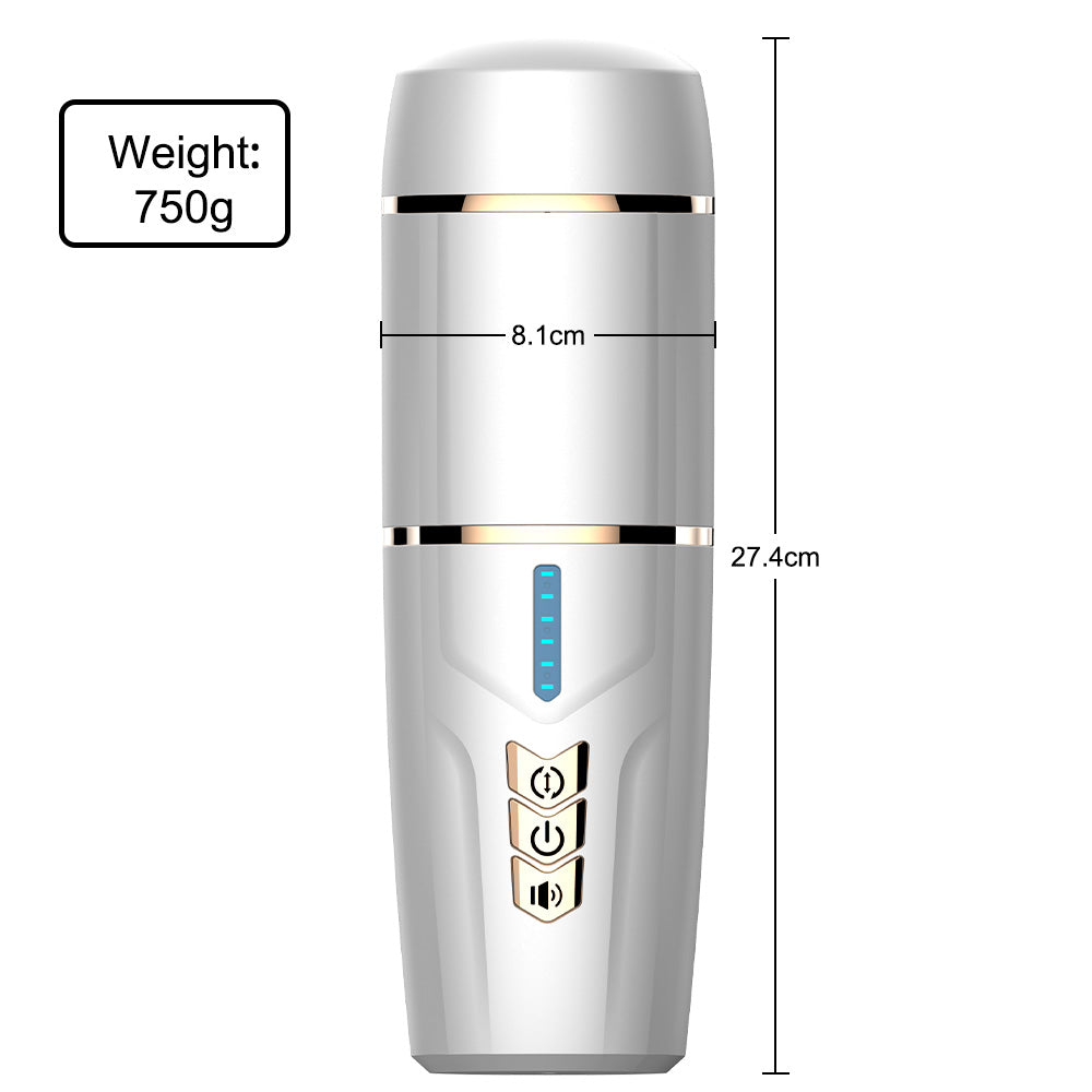 Shequ Kimi Sesli ve Emiş Güçlü 7+3 Mod Titreşimli Realistik Vajina JC-MA70055